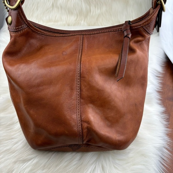 VINTAGE COACH Bleecker Tattlersall Duffel Shoulder Hobo bag - Picture 4 of 14